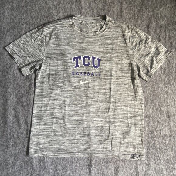 Nike Dri-Fit TCU Baseball Tee - Picture 1 of 4